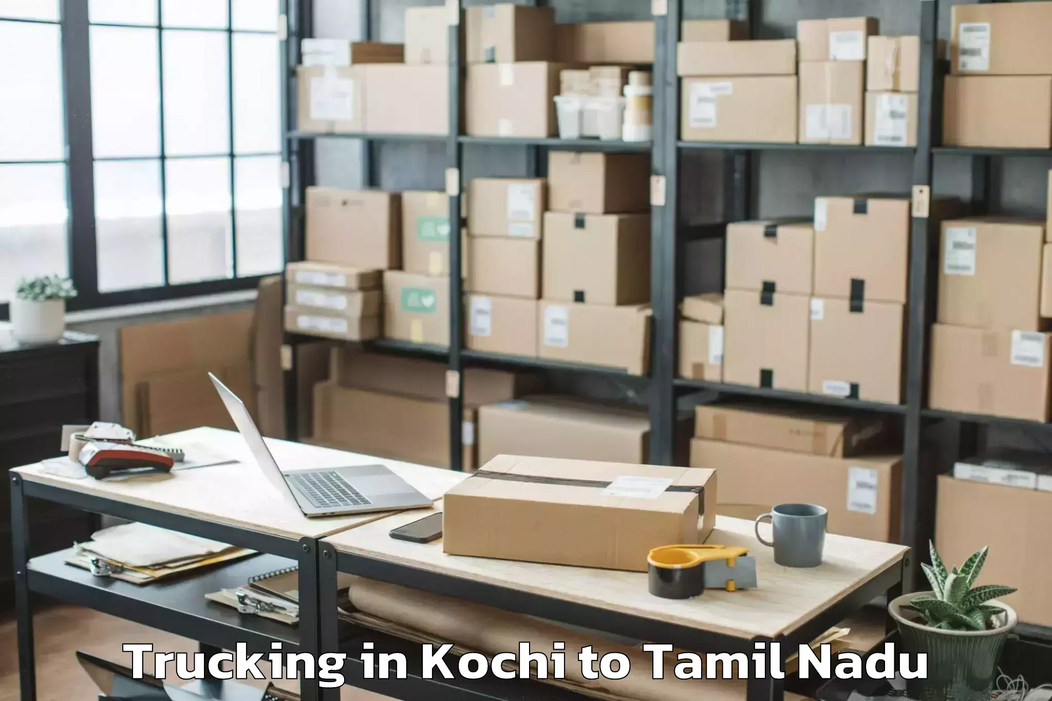 Top Kochi to Desur Trucking Available